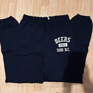 DOLLSKILL PE style BEERS NAVY BLUE JOGGER SWEATPANTS SIZE MEDIUM